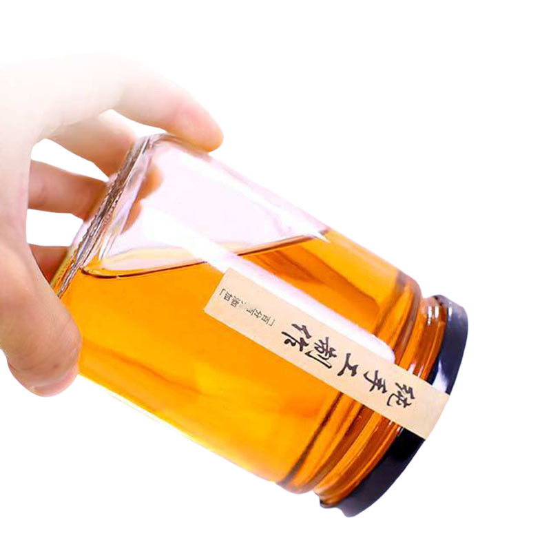 Wedding 호의를 위해 저항하는 안전한 투명한 유리제 꿀 단지 부식 - 협력 업체