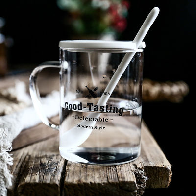 Handmade 명확한 500ml 유리제 컵, 북유럽 작풍 유리제 재사용할 수 있는 커피 잔 협력 업체