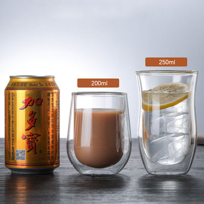 높은 붕규산염 파이렉스 유리 커피 잔 주문을 받아서 만들어진 디자인 투명한 색깔 협력 업체