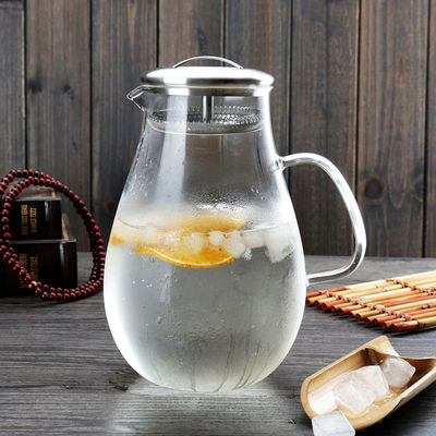 64oz 음료/과일을 위한 컵을 가진 현대 물 Carafe는 친절했던 물 Eco를 주입했습니다 협력 업체
