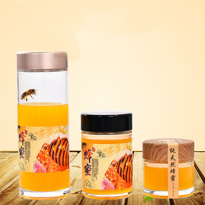 찬성되는 플라스틱 뚜껑 Eco 친절한 SGS를 가진 작은 수정같은 유리 꿀 단지 협력 업체